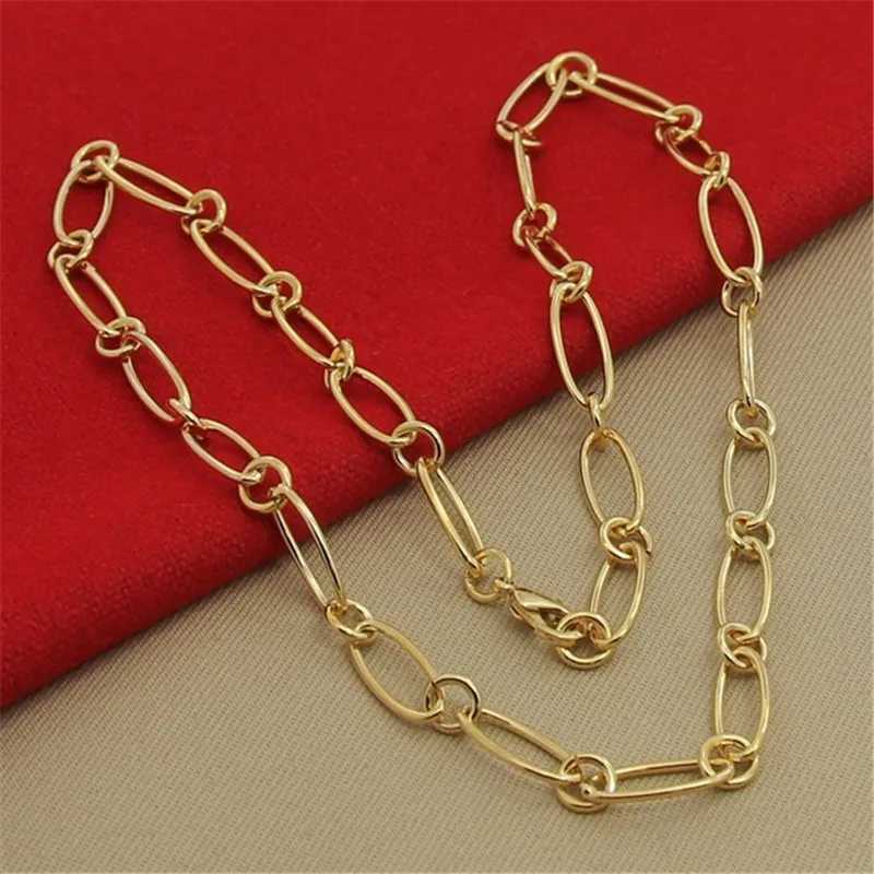 14K gold plated, color-keeping, non-flattening, 0-link, thick circular handcrafted chain, detachable, semi-finished loose chain jewelry. X241123