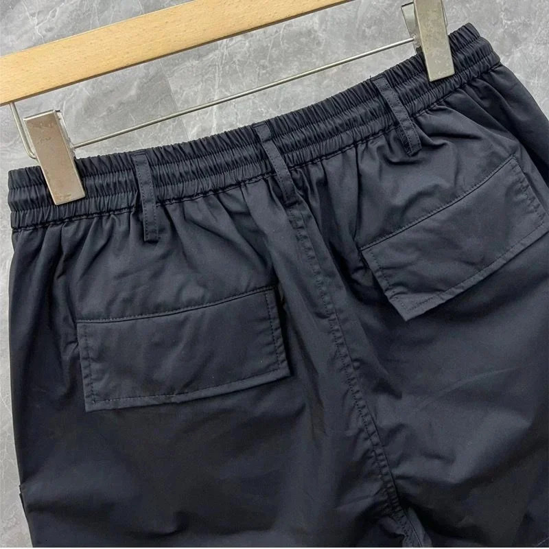 Summer Y 3 Shorts Mens Streetwear Shorts Korean Style Black Cargo Shorts Breathable Mens Fashion Versatile Shorts 240409
