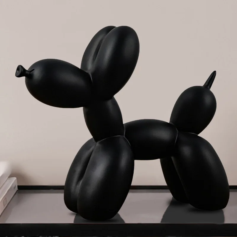 Balloon Dog Animals Statue Sculpture Animals Cake Art Pendant Modern Tabletop Decoration Home Resin Dessert Mat Balloon Party 0424