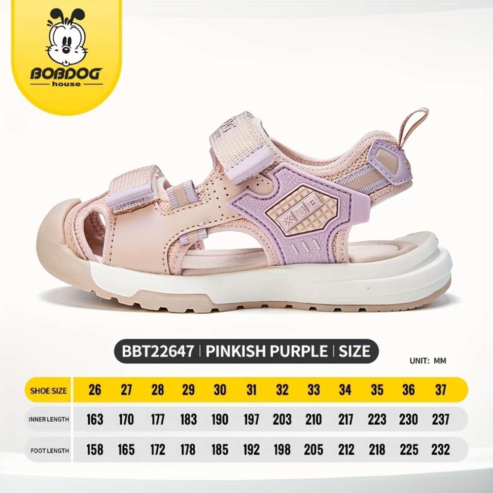 BOBDOG House Unisex Kid's Adorable Solid Colour Close Toe Sandals Comfy Durable Beach Water Shoes for Boy's & Girl's Outdoor Activities