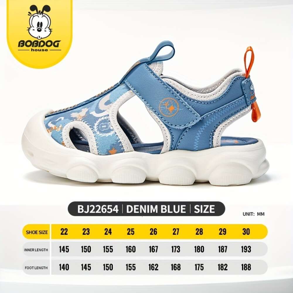 BOBDOG House Girl's Close Toe Breathable Sandals Comfy Durable Beach Water Shoes for Kid's Outdoor Activities BJ22654