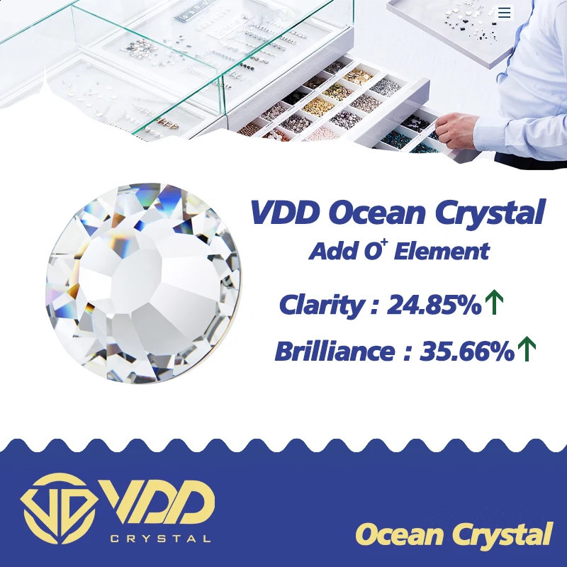 VDD 14400Pcs Wholesale High Quality Glass Crystal Rhinestones Non fix Strass Flatback Diamond Nail Art DIY Craft Decorations 240412