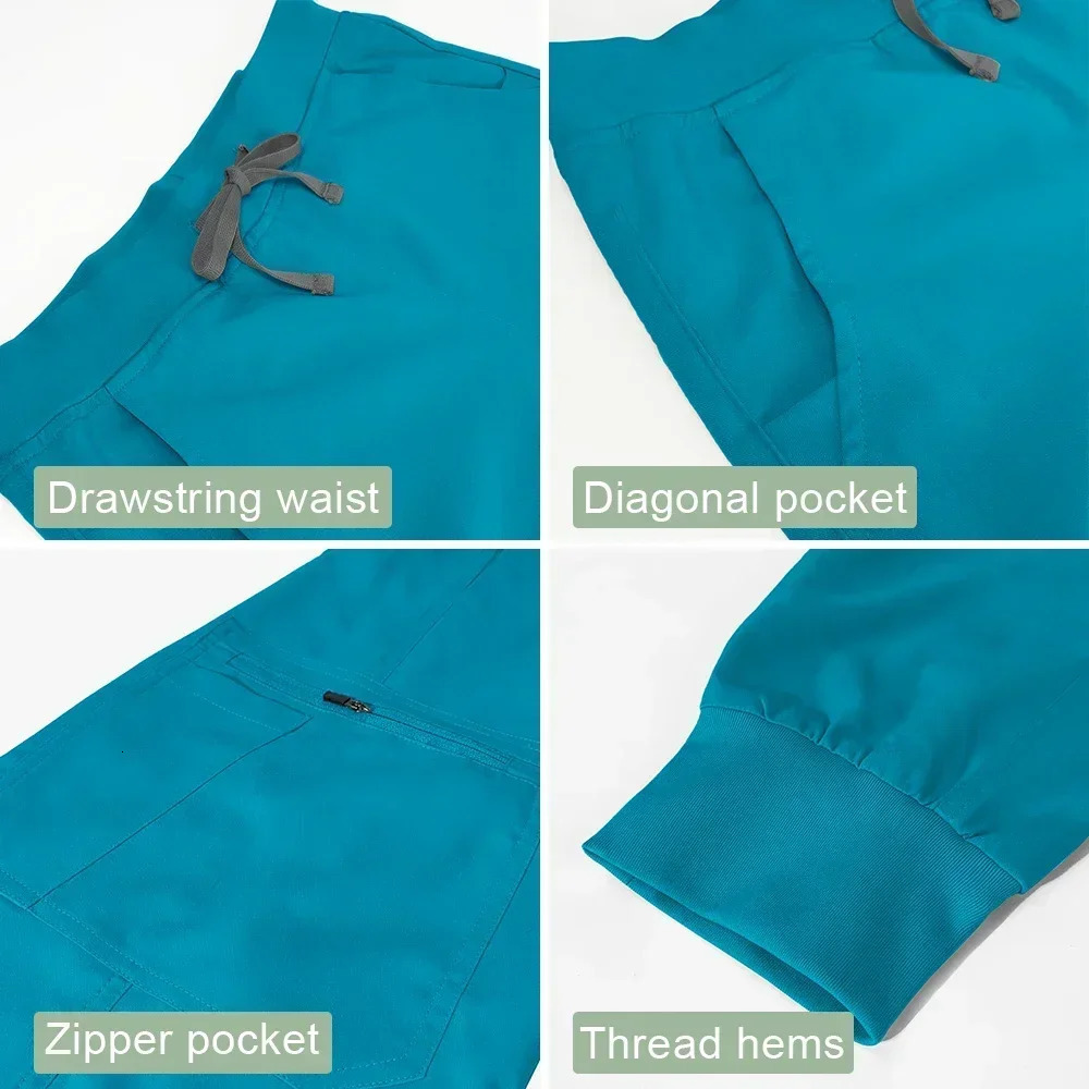 Nurse Uniform Woman Hospital Doctor Mens Sweatshirt Nursing Pants Unisex Workshop Uniforms Beauty SPA Work Clothes 240420