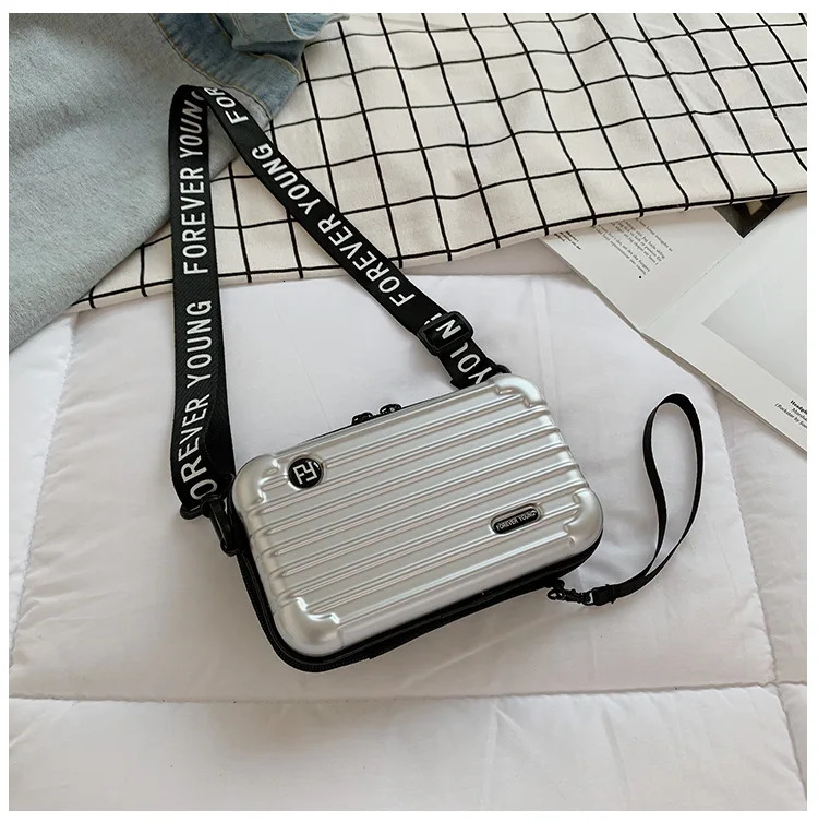 Customizable Womens mini suitcase shoulder bag Cosmetic Bags Cases 241115
