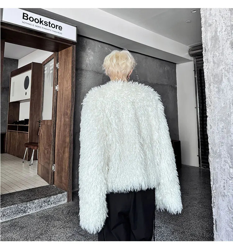 Mens Winter Clothing Mink Jacket Mens Fashion Handsome Thick Fur Short Cotton Pad Coat 241122