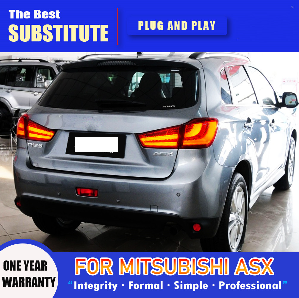 For Mitsubishi ASX LED Taillight 2011-20 18 ASX Tail Light Brake Stop Warning Turn Signal Reflector Lamp