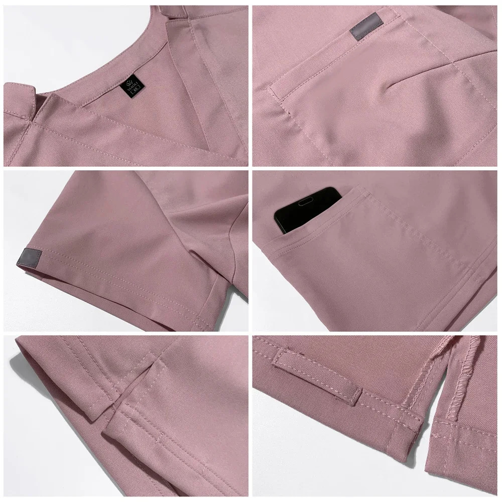 Unisex Uniforms Clinical Uniform Men Nursing Clothes Doctor Costume Nurse Scrub Sets Dentist Workwear Include Tops pants 240420