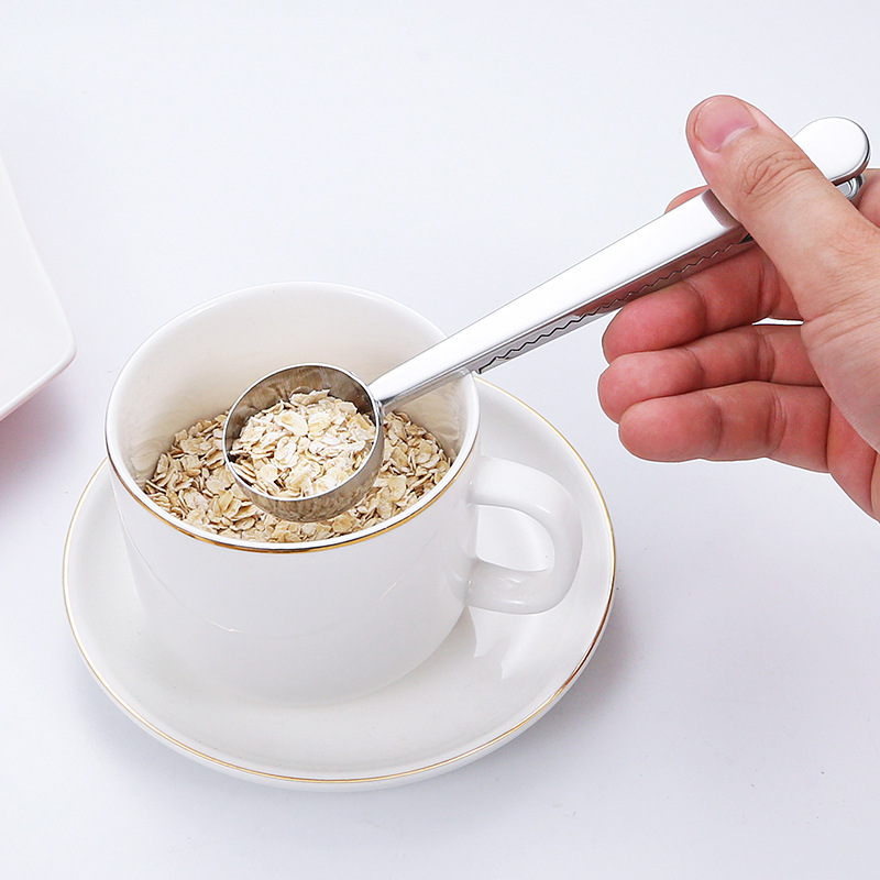 With Scoop Ag Clip Stainle Steel Spoon For Meauring Coffee Tea Ean Drink