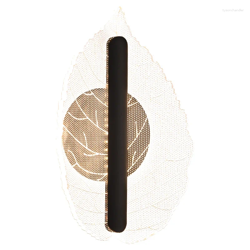 Lamps Wall BRIGHT Contemporary Leaves Lamp Indoor Living Room Bedroom Bedside Nordic Art El Corridor Hallway