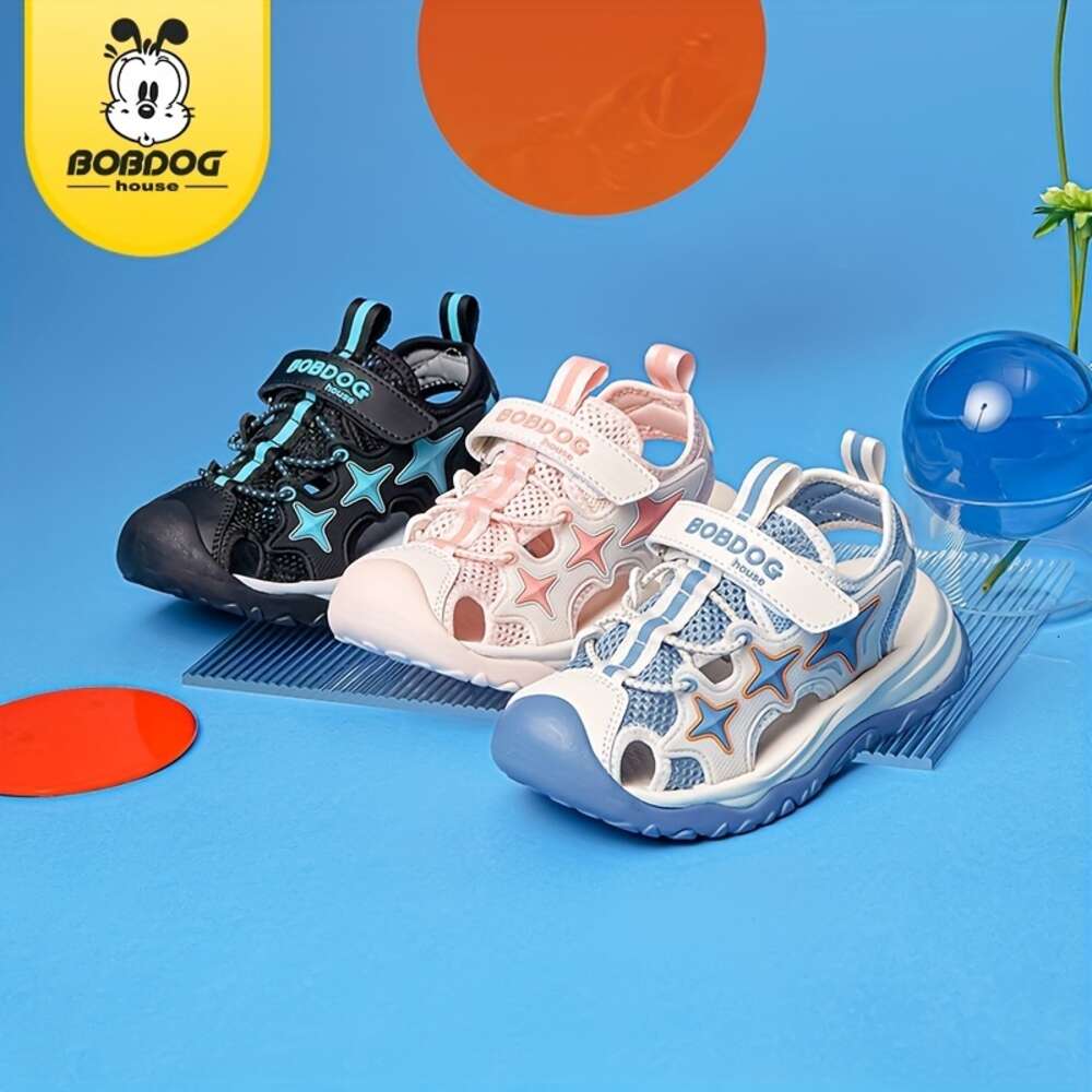 Bobdog Unisex Kid's Adorable Breathable with Hook Loop Fastener Comfy Casual Sneakers for Boy's & Girl's Outdoor Activities BBT32243