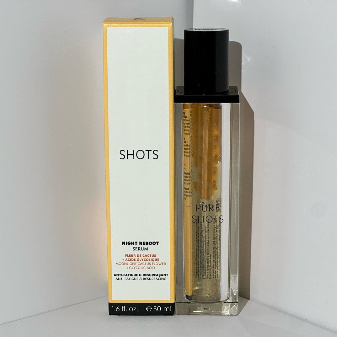 High Quality 50ml Night Reboot Serum Pure Shots Moonlight Cactus Flower Anti-Fatigue Resurfacing Facial Lifting Essence Skin Care 727