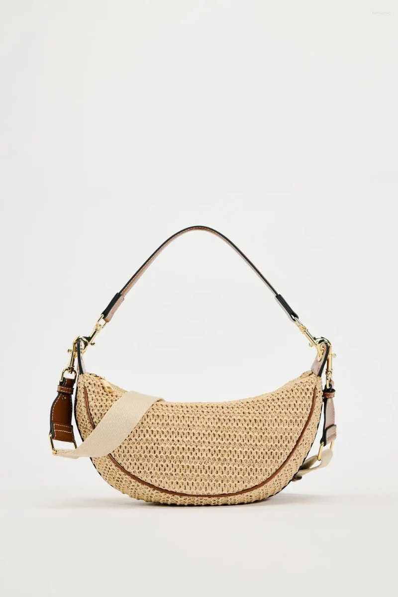 Totes Ladies Summer Straw Woven Crossbody Bag Women Beach Holiday Shopping Shoulder Handbag Messenger Purses For Bags