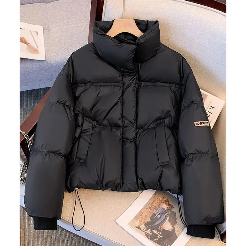 Women Down CottonPadded Coat Girl 2025 Winter Warm Cotton Padded Jacket Short Bread Outwear Ladies Thicken y241120