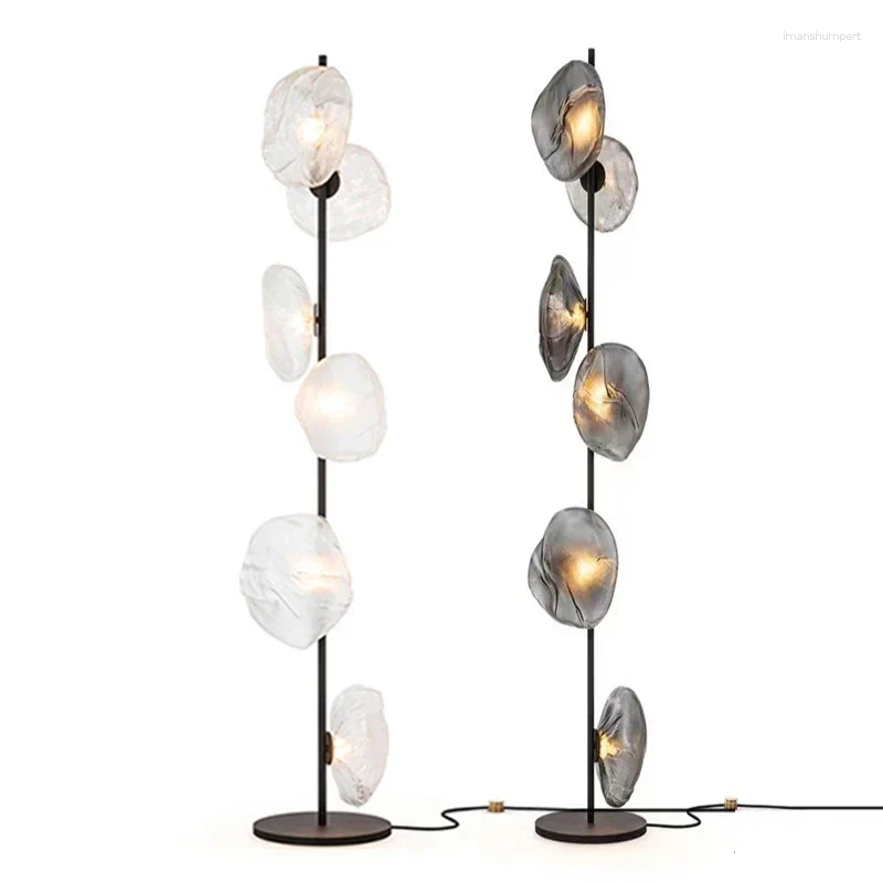 Lamps Floor Nordic Minimalist Creativity Glass Shade Led Lamp Living Room Home Decor Corner Sofa Bedroom Bedside Standing Table Light