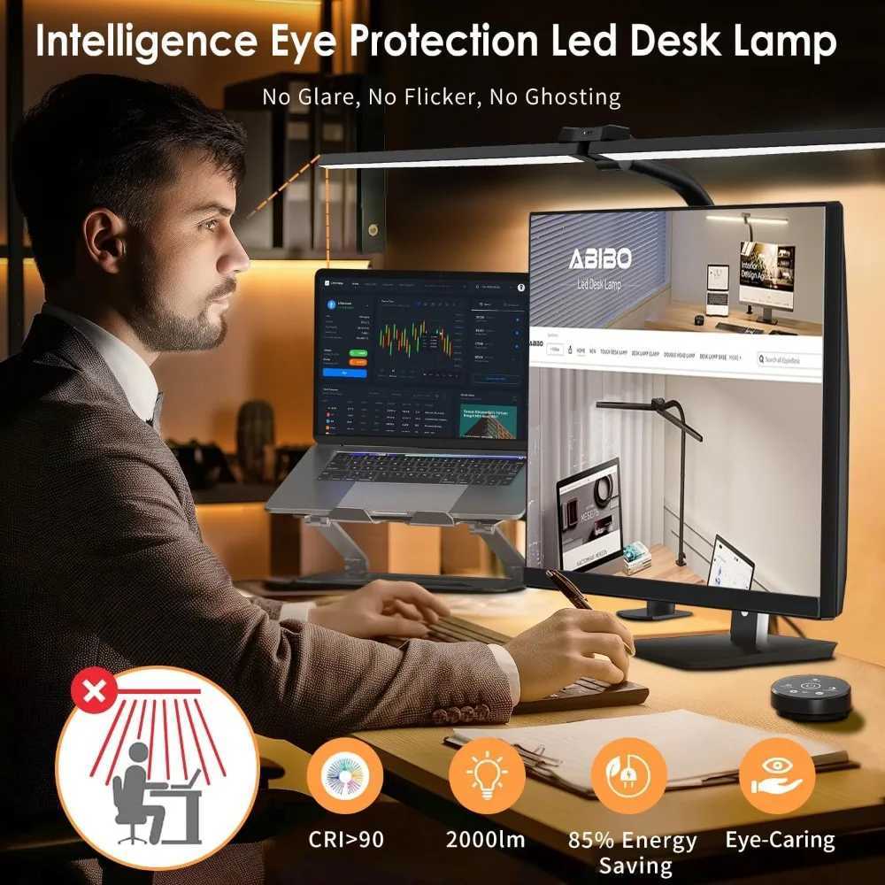 LED Desk Lamp 24W Bright Architect Desk Lamp for Home Office Clamp Desk Light with Adjustable Flexible Gooseneck Remote Cont Z241123