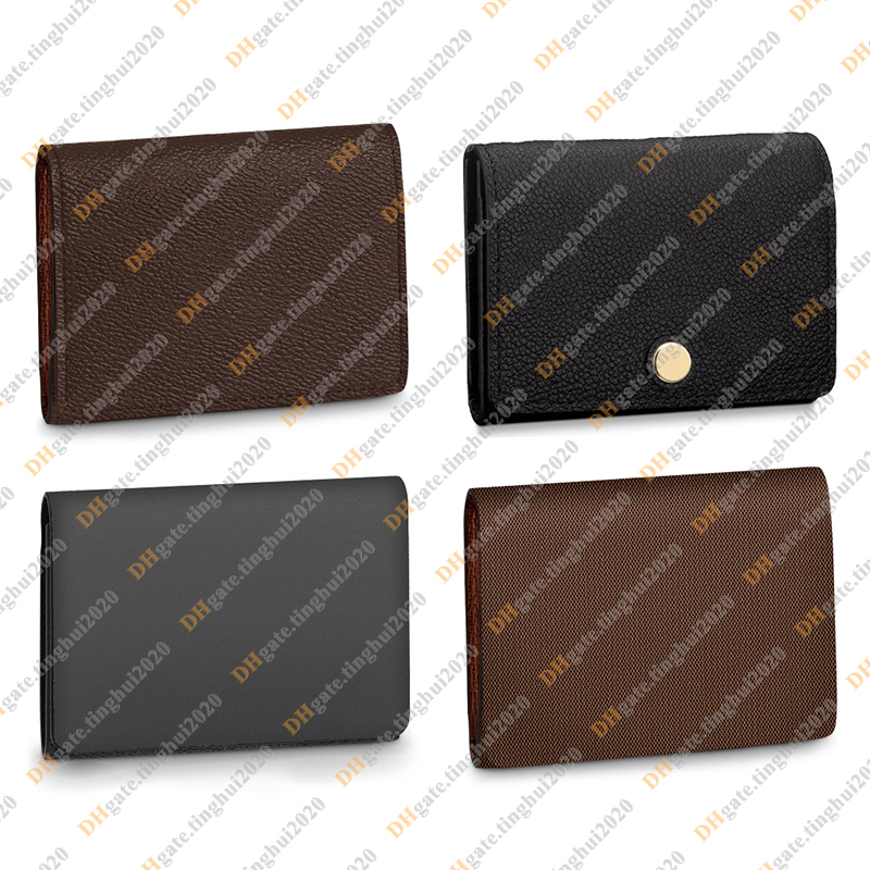 Unisex Fashion Casual Designer Luxury Enveloppe Credit Card Holder Business Card Holder Wallet Coin Purse Key Pouch TOP Mirror Quality M63801 N63338 M12874 M58456