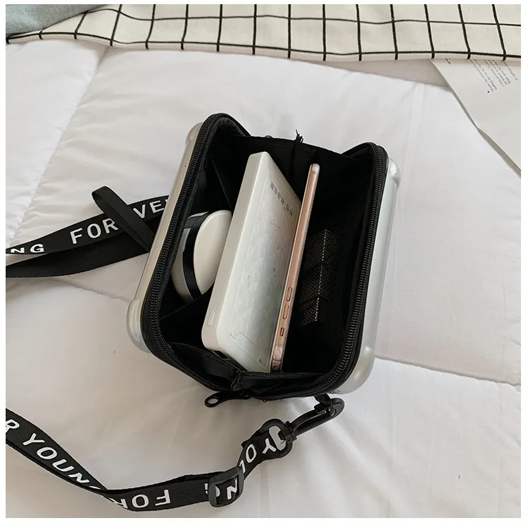 Customizable Womens mini suitcase shoulder bag Cosmetic Bags Cases 241115