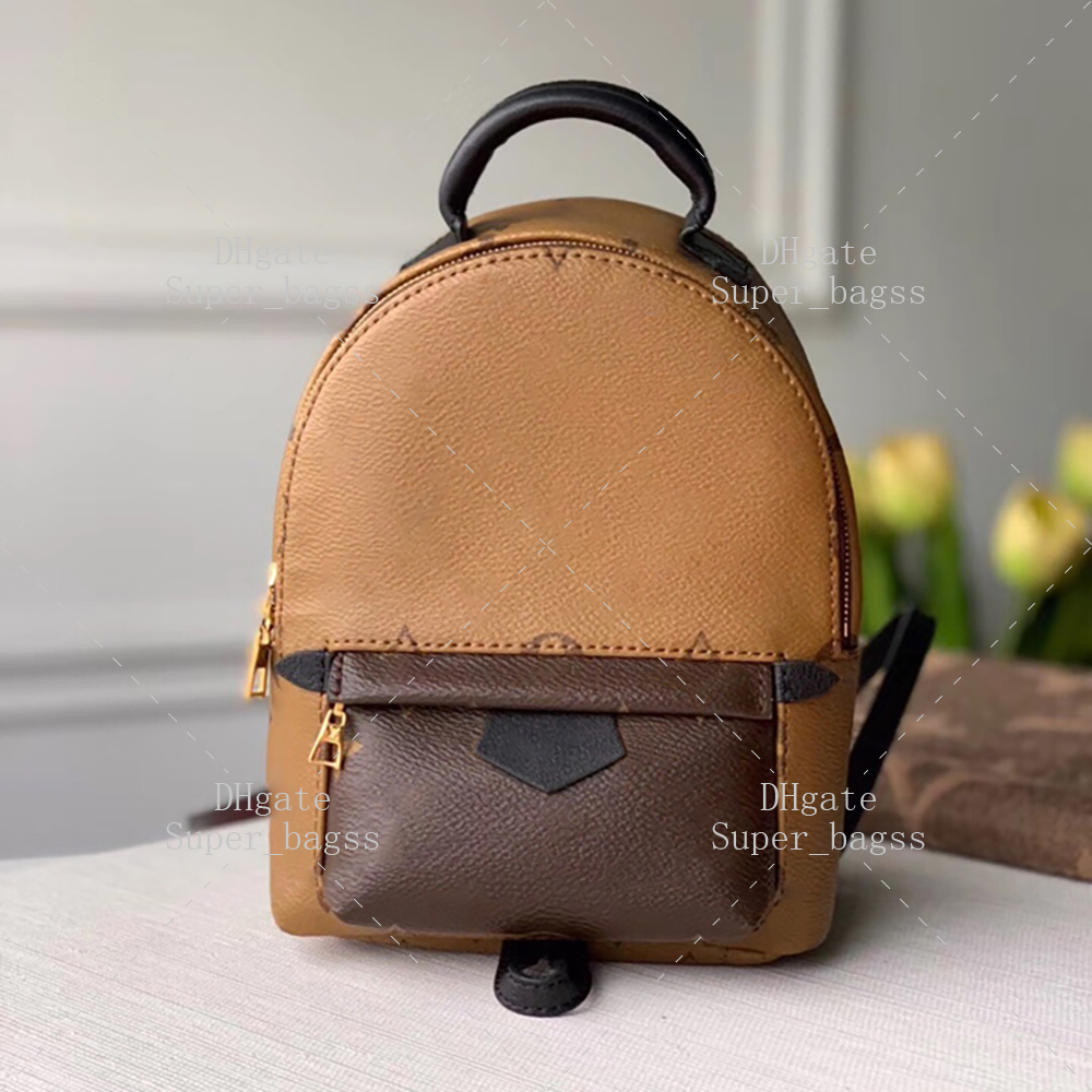 Super quality luxury bag designer bag MINI backpack leather shoulder bag with box L001