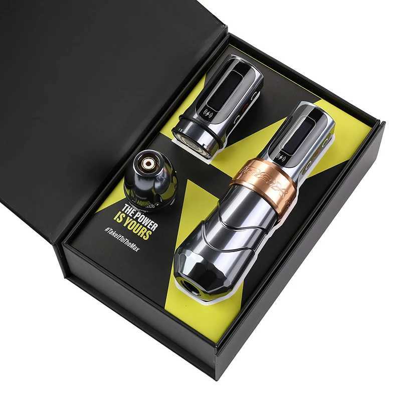 Tattoo Machine FK Max Tattoo Machine Dual Battery 2400mAh Plug in Pen Non Core Motor Lithium Battery Pen Machine for Tattoo Artist Body Kit Q241123