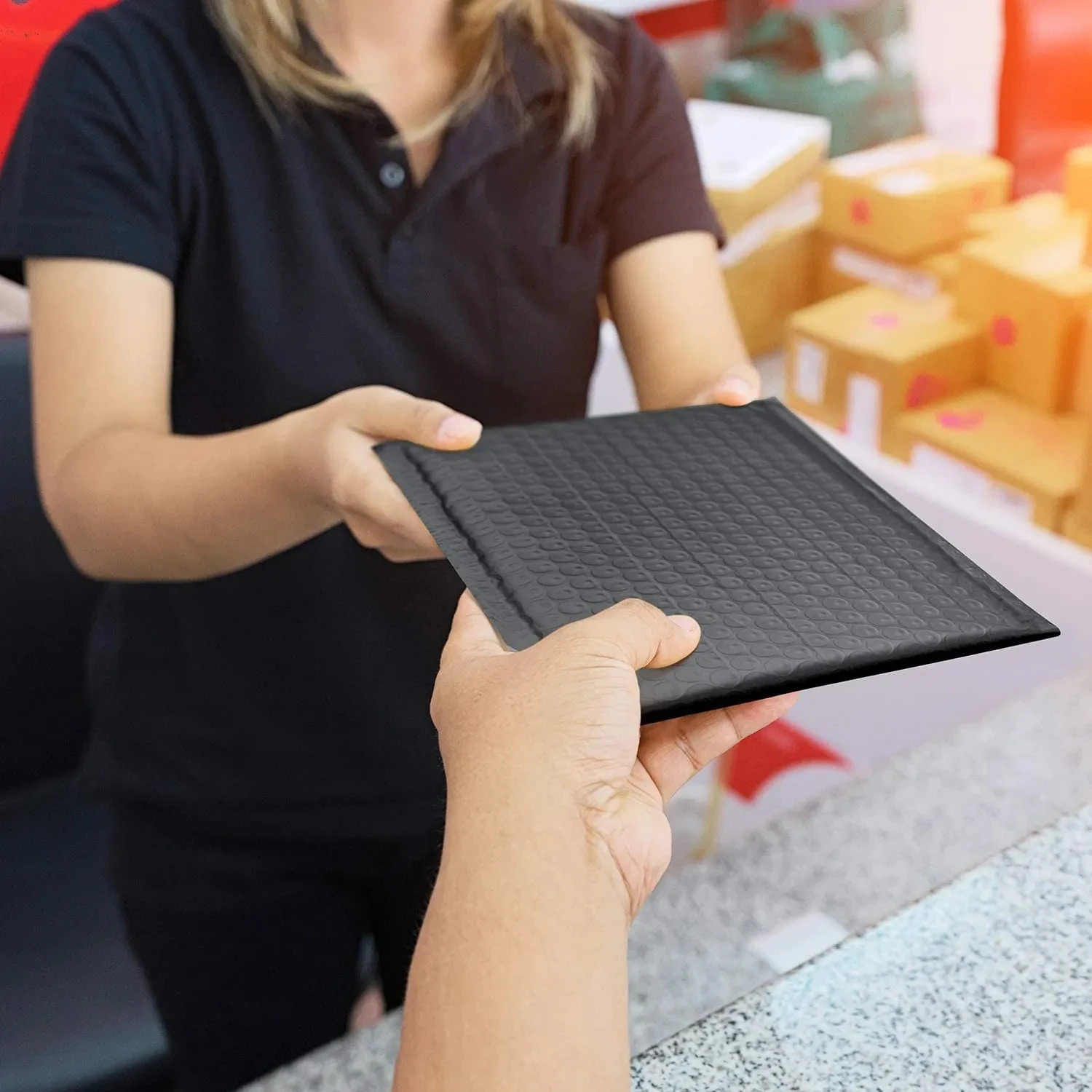 100 black bubble wrap envelopes mail envelopes plastic green envelopes for transportation self sealing bubble bag filling 241121