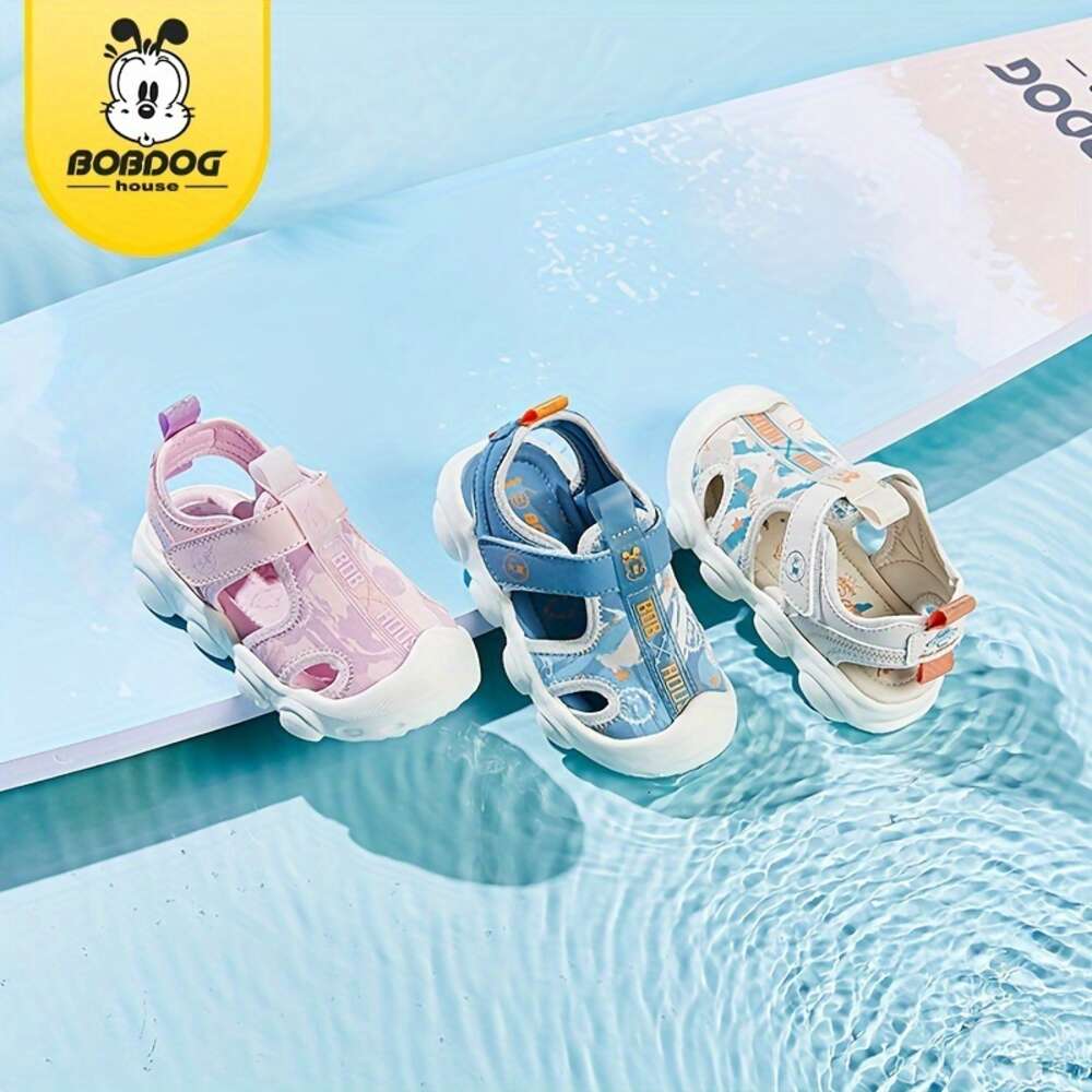 BOBDOG House Girl's Close Toe Breathable Sandals Comfy Durable Beach Water Shoes for Kid's Outdoor Activities BJ22654