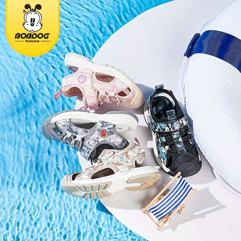 BOBDOG Unisex Kid's Close Toe Breathable Sandals Comfy Durable Casual Beach Water Shoes for Boy's & Girl's Outdoor Activities Summer BB