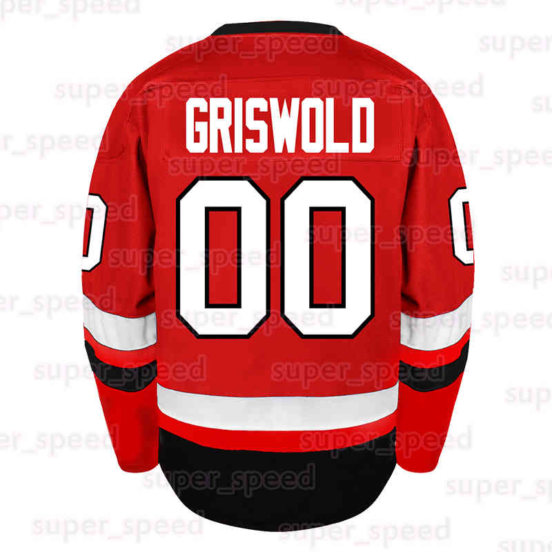 Men's 00 Clark Griswold Ice Hockey Jersey Christmas Vacation Black Friday Deal Cyber Monday Sale 13 Jason Voorhees The 13th Movie Halloween Horro
