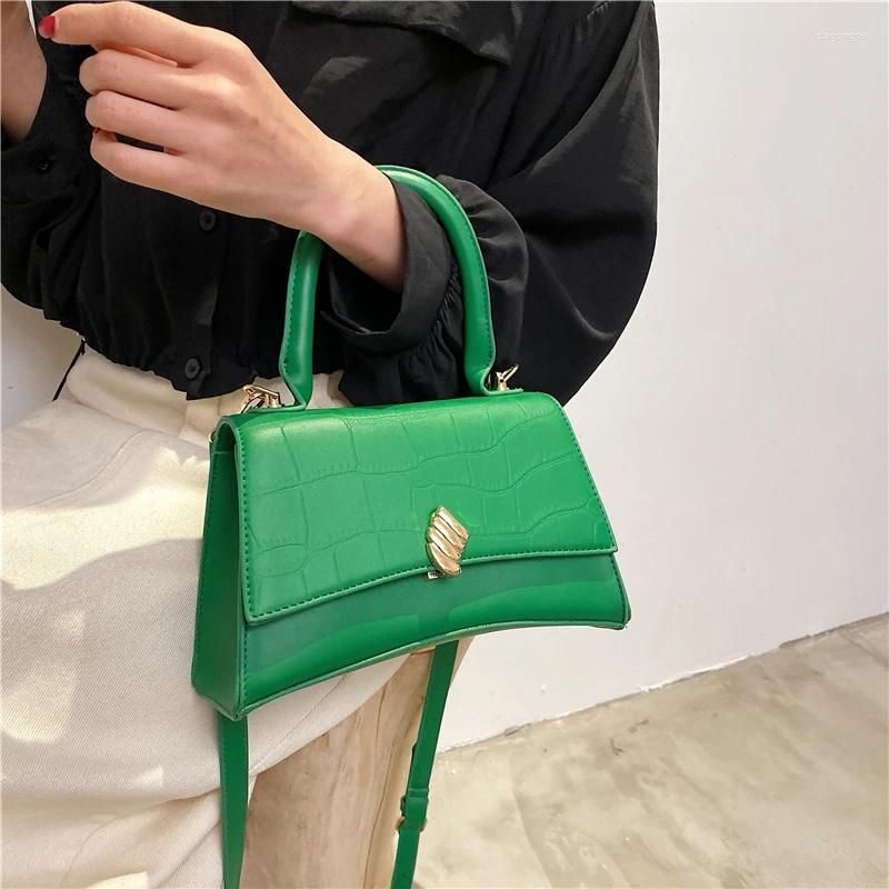 Shoulder Bags Handbags Women Designer Leather Bag Sac Green Female Crossbody Solid Flap Girls Fashion Tote 01a7