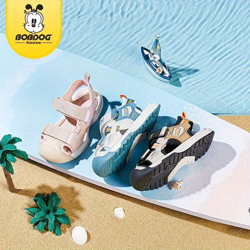 BOBDOG House Unisex Kid's Adorable Solid Colour Close Toe Sandals Comfy Durable Beach Water Shoes for Boy's & Girl's Outdoor Activities