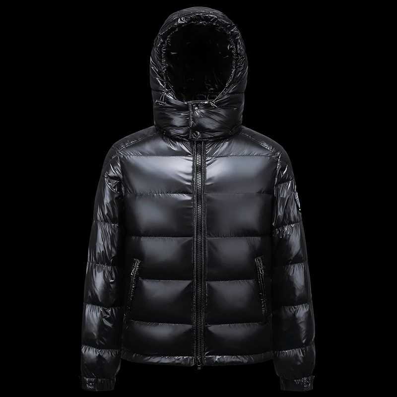 New Mens Winter Black Fashion Cold Warm Jacket Padded Thickened 90 White Duck Down Solid Color Fashion Leisure JacketXJ250909