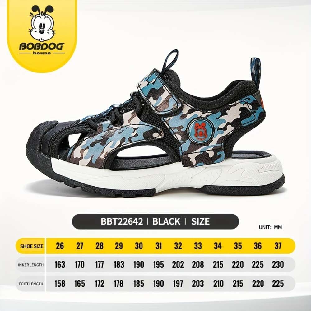 BOBDOG Unisex Kid's Close Toe Breathable Sandals Comfy Durable Casual Beach Water Shoes for Boy's & Girl's Outdoor Activities Summer BB