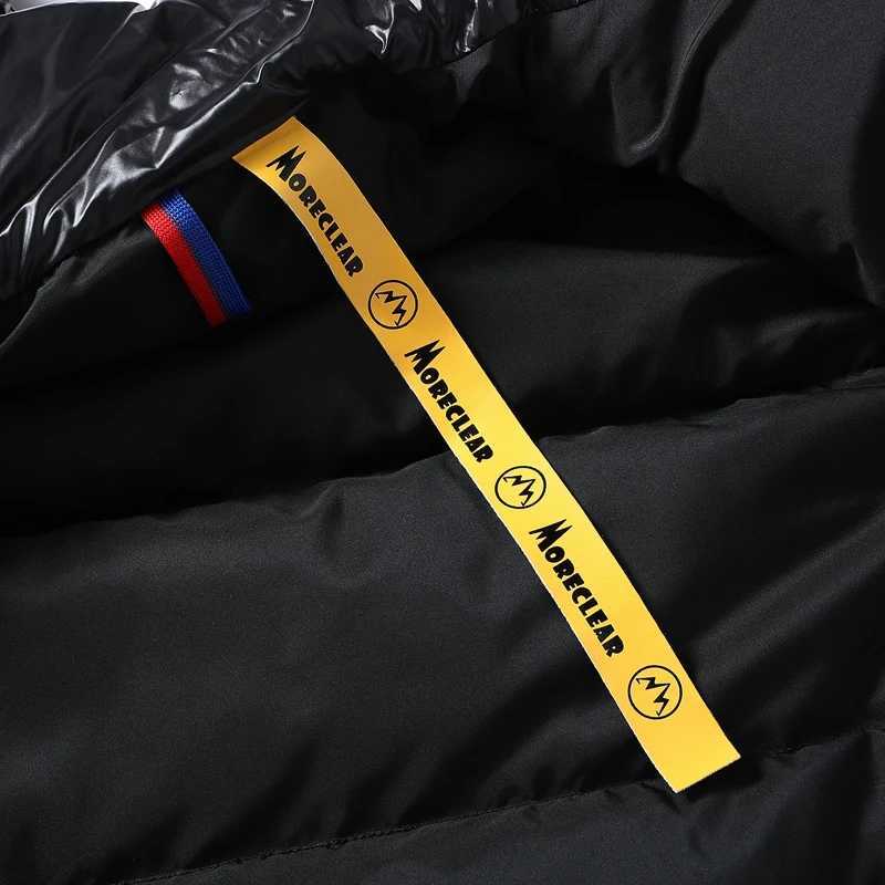 New Mens Winter Black Fashion Cold Warm Jacket Padded Thickened 90 White Duck Down Solid Color Fashion Leisure JacketXJ250909