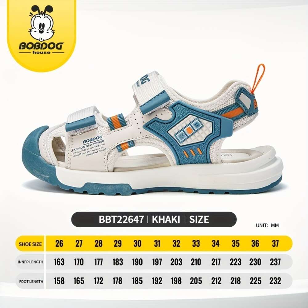 BOBDOG House Unisex Kid's Adorable Solid Colour Close Toe Sandals Comfy Durable Beach Water Shoes for Boy's & Girl's Outdoor Activities