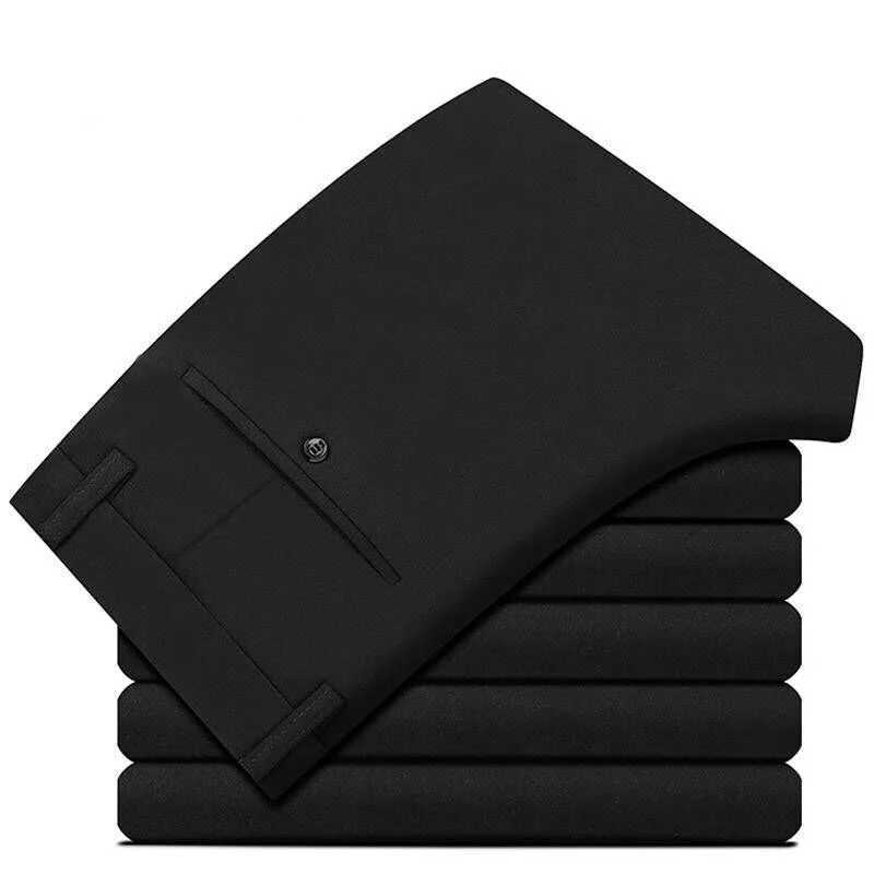 Spring autumn mens business suit mens summer thin formal solid long dress straight bag office mens straight bag transportation W250411