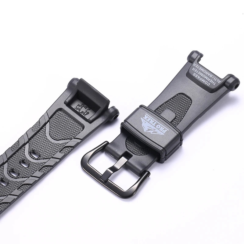 Rubber Strap Suitable for Casio Protrek Prg240 PRG40 Pathfinder Series Mens Sport Waterproof Watch Band Accessories 240409