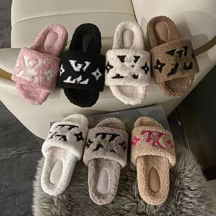 Women's Shoes Simple Designer Home Women's Shoes Warm Slippers Classic winter footwear 35-42 Lightweight home plush shoes for parties and everyday wear