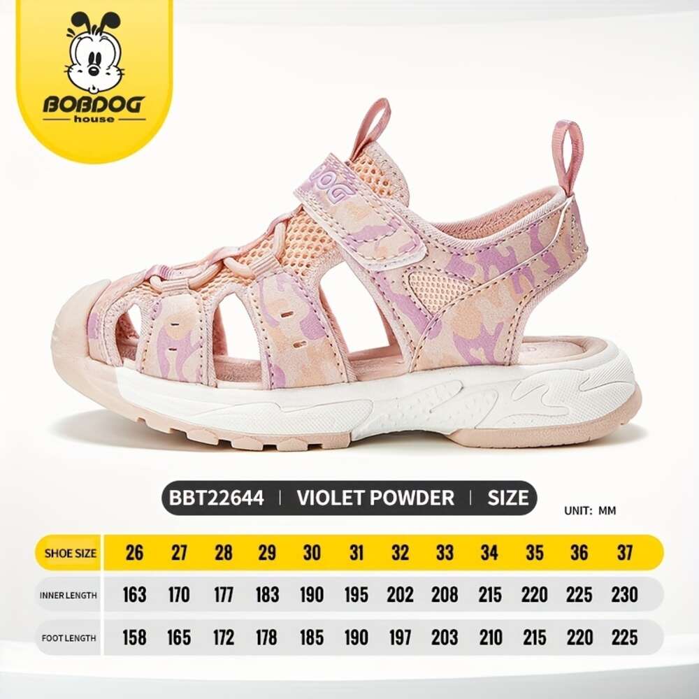 BOBDOG House Unisex Kid's Close Toe Camouflage Sandals Comfy Durable Beach Water Shoes for Boy's & Girl's Outdoor Activities BBT22644