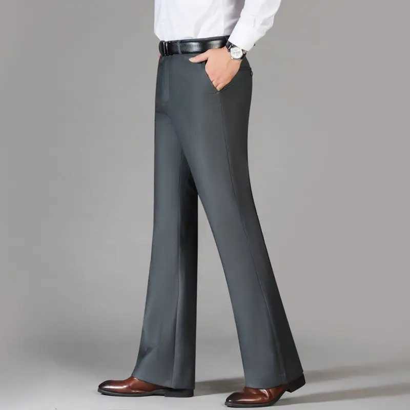 Mens Casual Pants Soft Tight Stretch Trousers for Business Social Office Workers Interview Party Wedding Mens Suit Pants A39 W250225