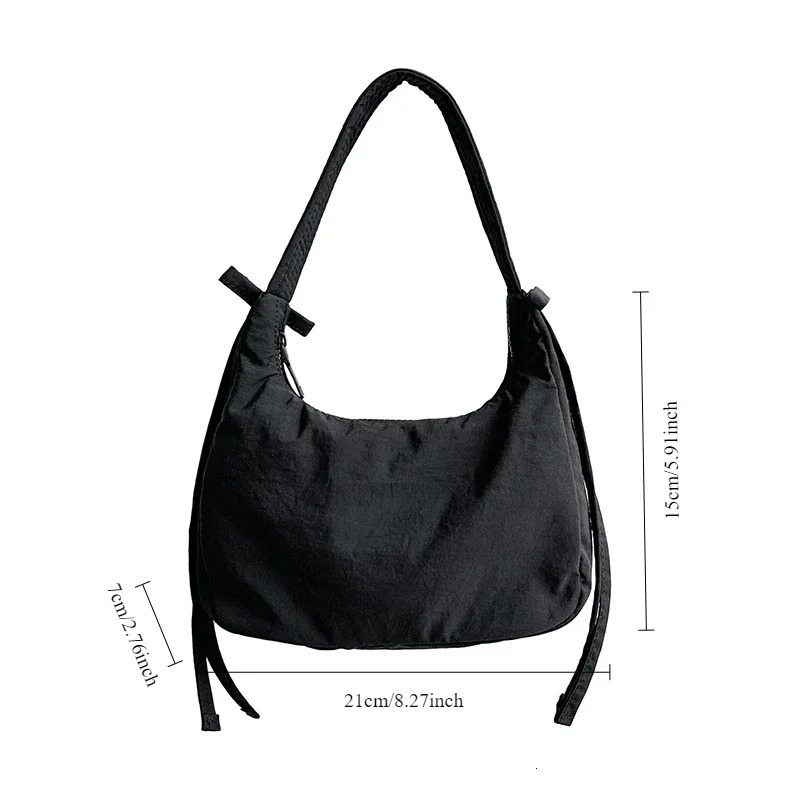 Fashionable and cute matching womens nylon handbag cool shopping PU autumn mini bag 241122