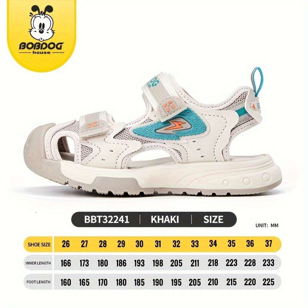BOBDOG House Girl's Adorable Close Toe Breathable Sandals Comfy Durable Beach Water Shoes for Kid's Outdoor Activities Summer BBT32241