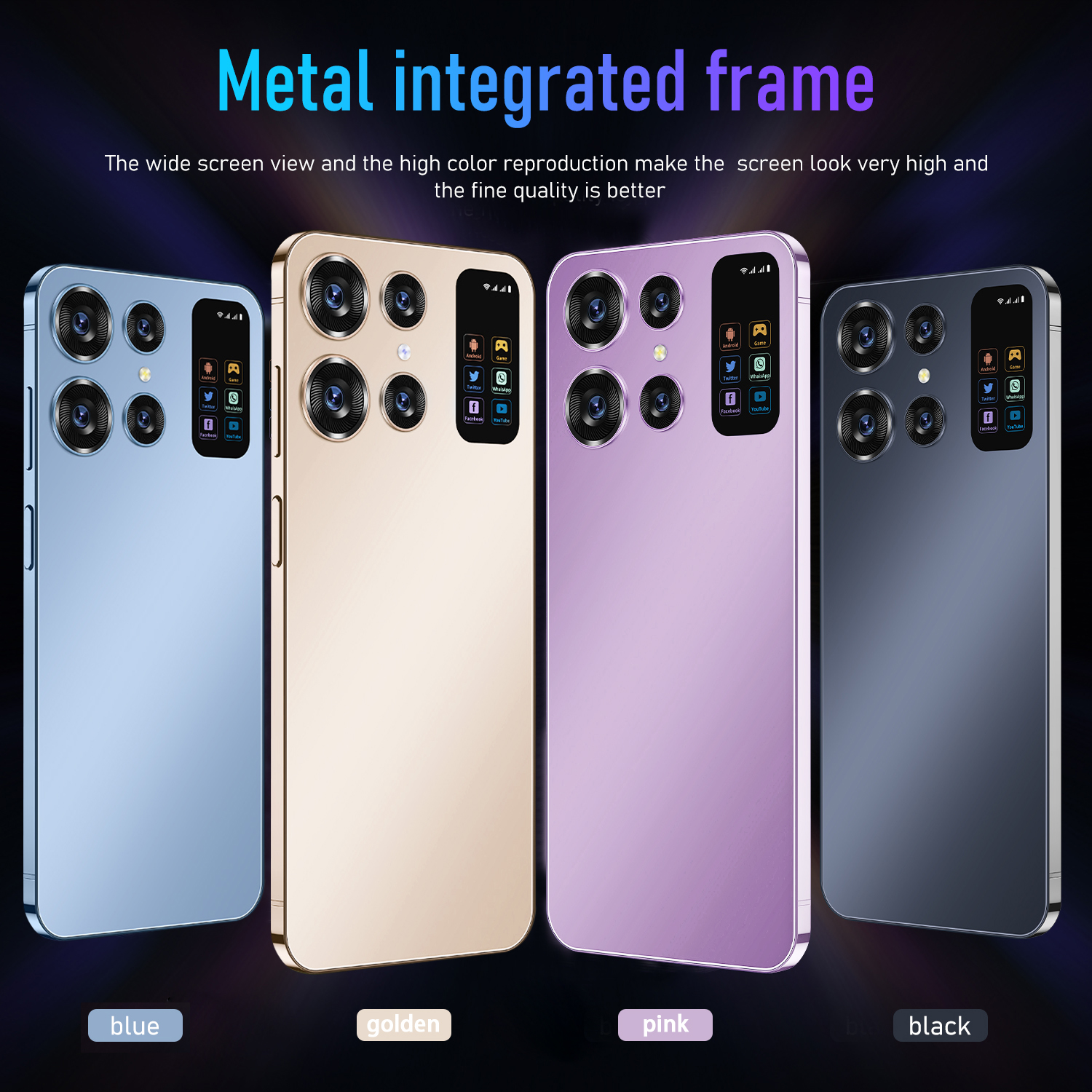 S24 Ultra Smart 7.0-inch HD Screen Android 13 Phone Snapdragon 8 Gen 2 CPU,16GB+1TB Cell Phone,48MP+72MP Camera Pixels 7000mAh Battery 5G Dual SIM Car