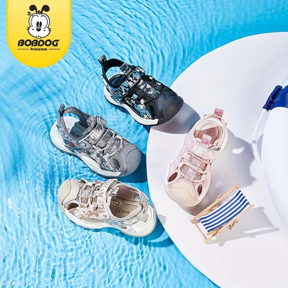 BOBDOG Unisex Kid's Close Toe Breathable Sandals Comfy Durable Casual Beach Water Shoes for Boy's & Girl's Outdoor Activities Summer BB
