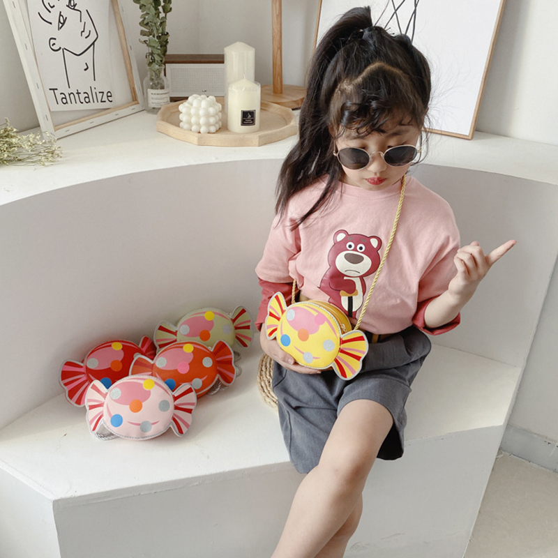 Girl Coin Purse Handbag Children Wallet Small Coin Box Bags Cute candy Kid Money Baby Shoulder Bag 5 colors
