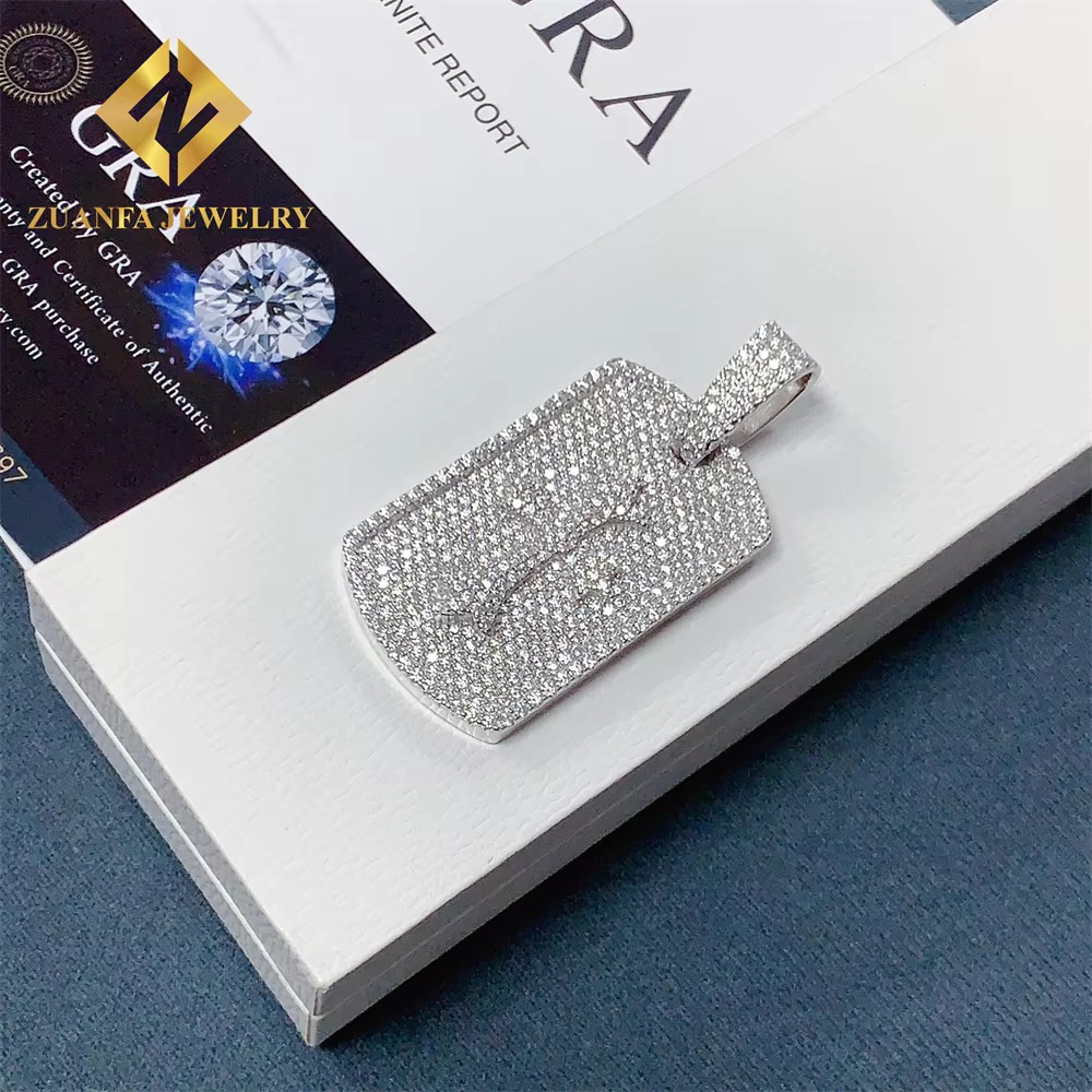 Laser Engraving Service Moissanite Pendant Charms Collection Cross Pendant Hip Hop Rock Iced Out Jewelry Gifts