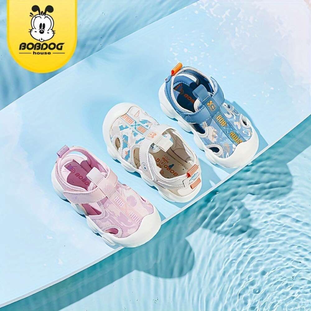 BOBDOG House Girl's Close Toe Breathable Sandals Comfy Durable Beach Water Shoes for Kid's Outdoor Activities BJ22654