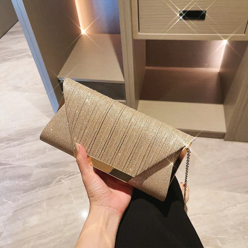 Women Exquisite Evening Bag Party Banquet Glitter Purse Lady Elegant Wedding Clutches Handbag Female Cocktail Chain Shoulder 241115