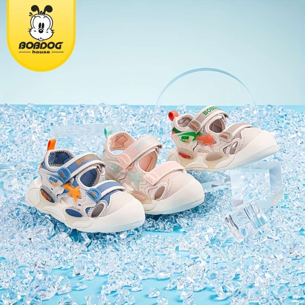 BOBDOG House Unisex Kid's Toddler's Close Toe Breathable Sandals Comfy Durable Soft Sole Beach Water Shoes for Boy's & Girl's Outd