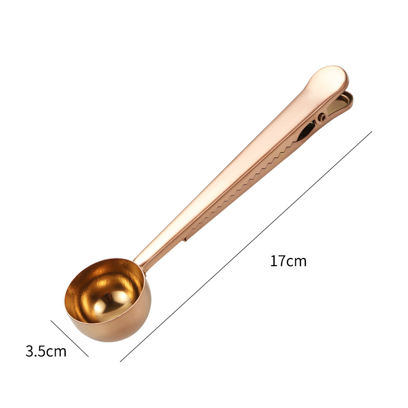 With Scoop Ag Clip Stainle Steel Spoon For Meauring Coffee Tea Ean Drink