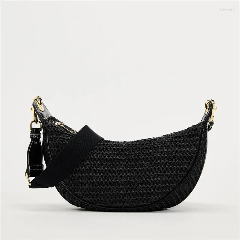 Totes Ladies Summer Straw Woven Crossbody Bag Women Beach Holiday Shopping Shoulder Handbag Messenger Purses For Bags