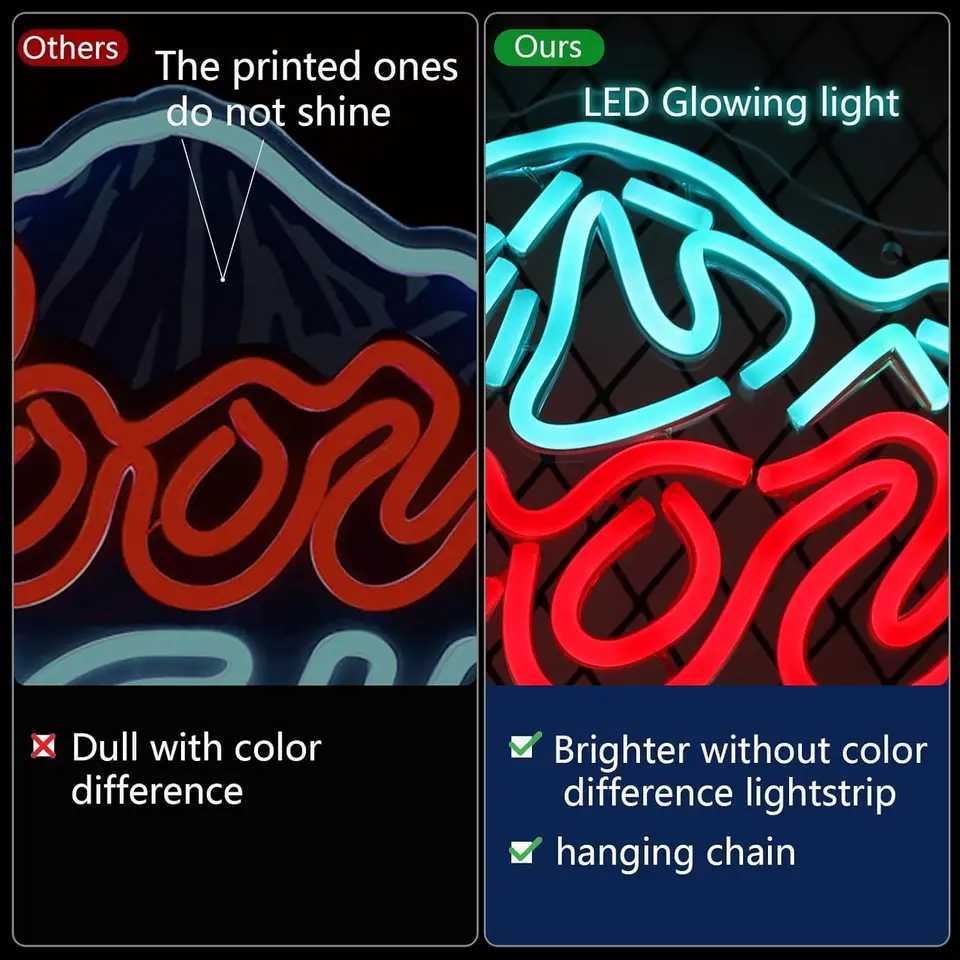 Crs LIGHT Beer Neon Signs USB Powered Dimmable Neon Light Led Lights Signs for Man Cave Pub Party Bar Gifts Wall Art Decor Lamp Z241123